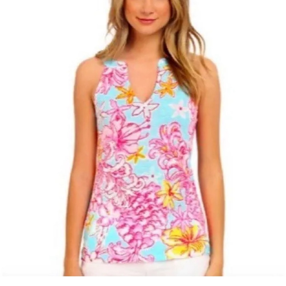 Lilly Pulitzer Arya so a pealing tank top size XL